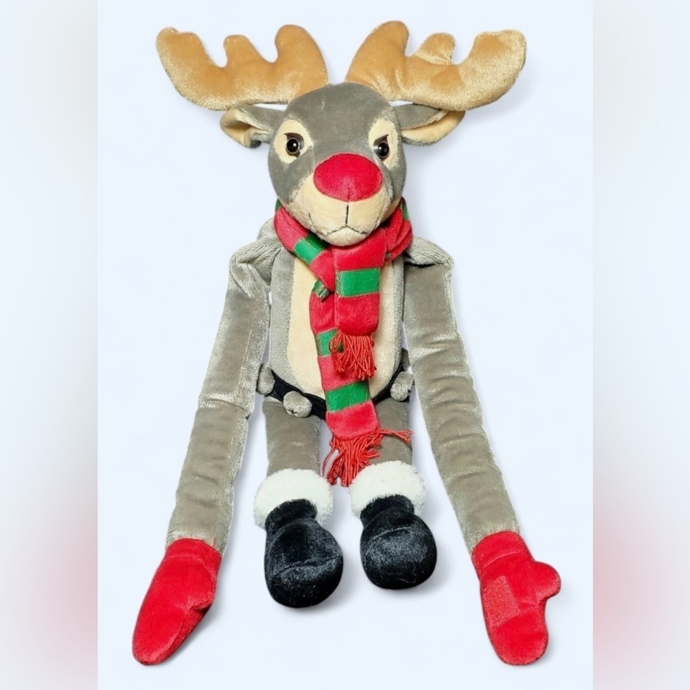 Rudolph Reindeer K&M International 19” Velcro Plush - Picture 1 of 6